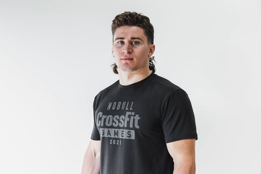 NOBULL Men's Crossfit Games® 2021 Tee - Black - Ireland (8429ANULP)